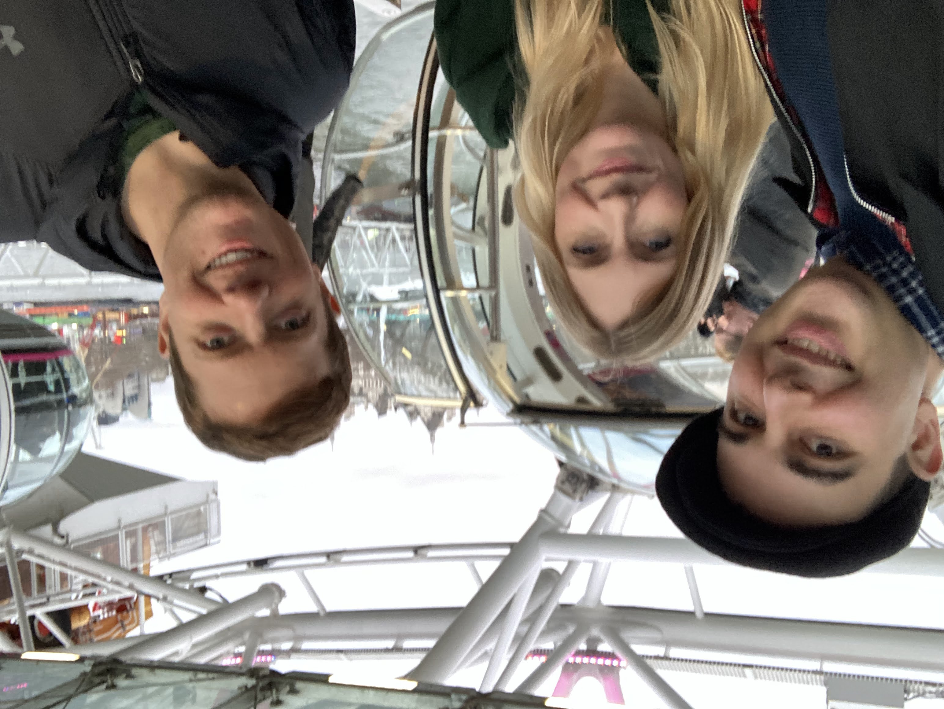 Kelly and Chris and I at the London Eye