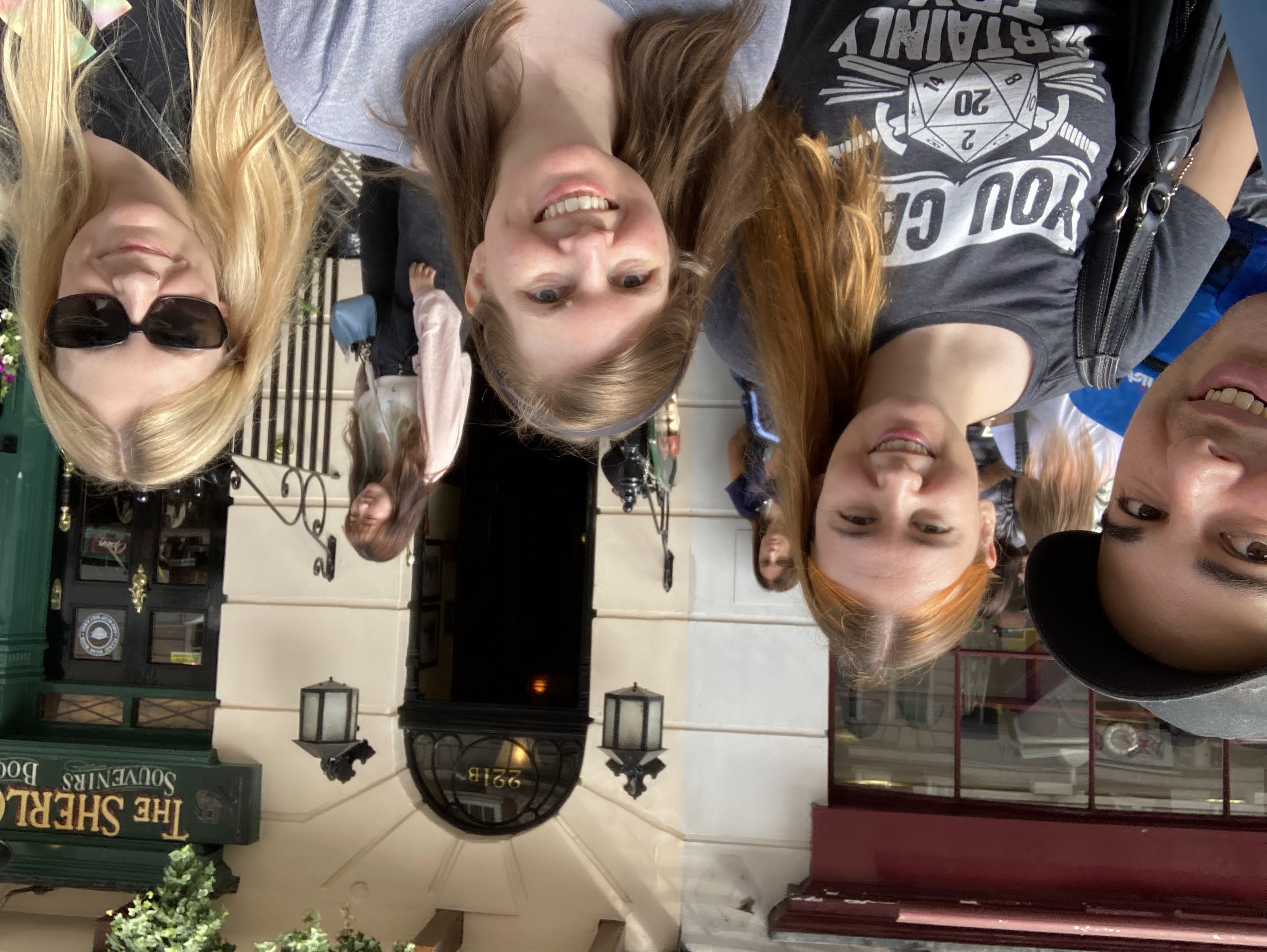 Liz, Katie, Kelly and I at the Sherlock Holmes museum