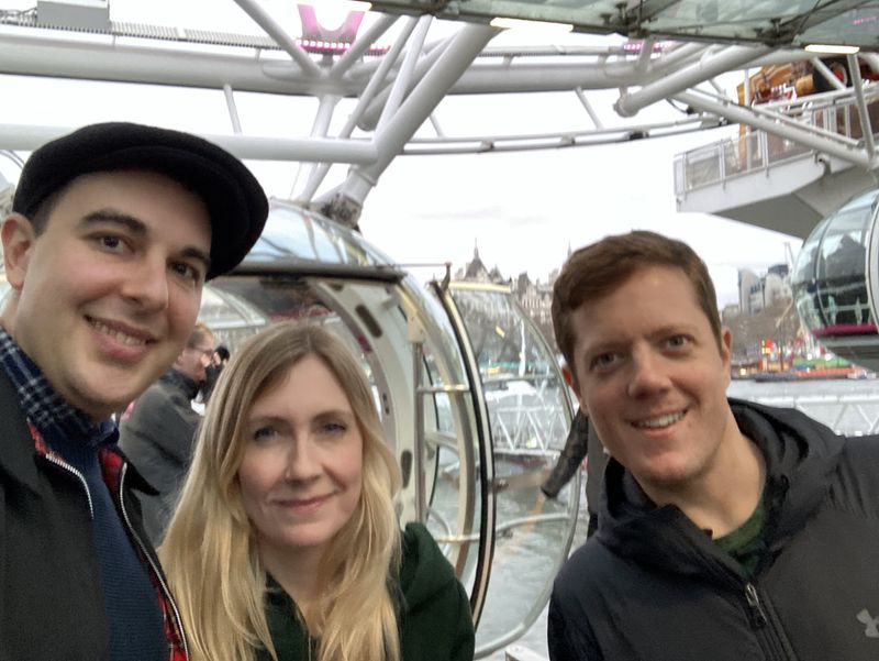 Kelly and Chris and I at the London Eye