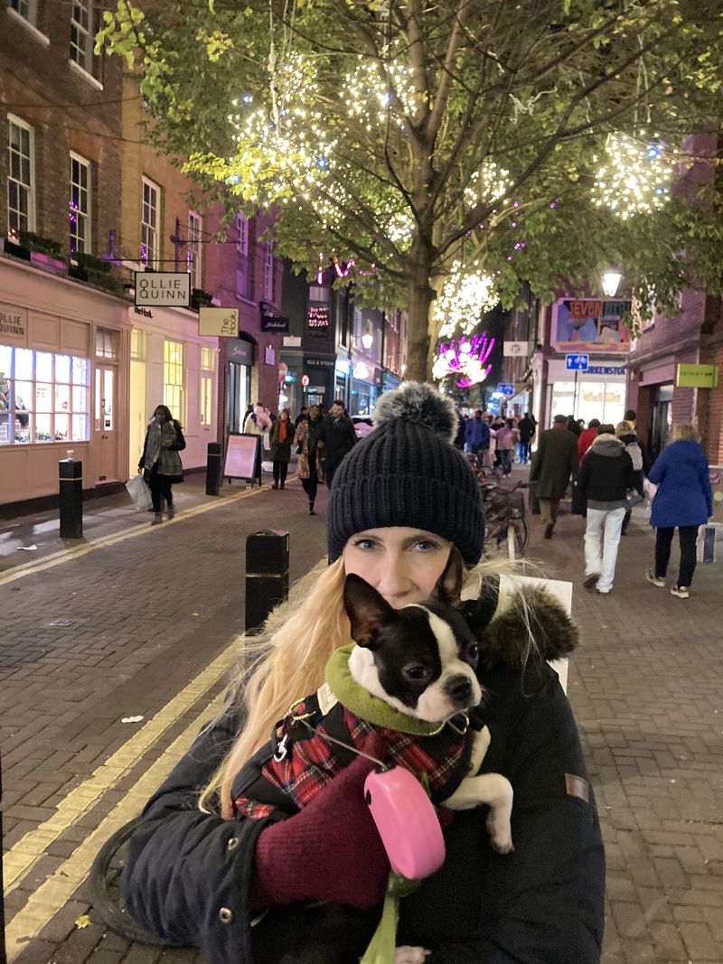 Kelly and Freya in the winter