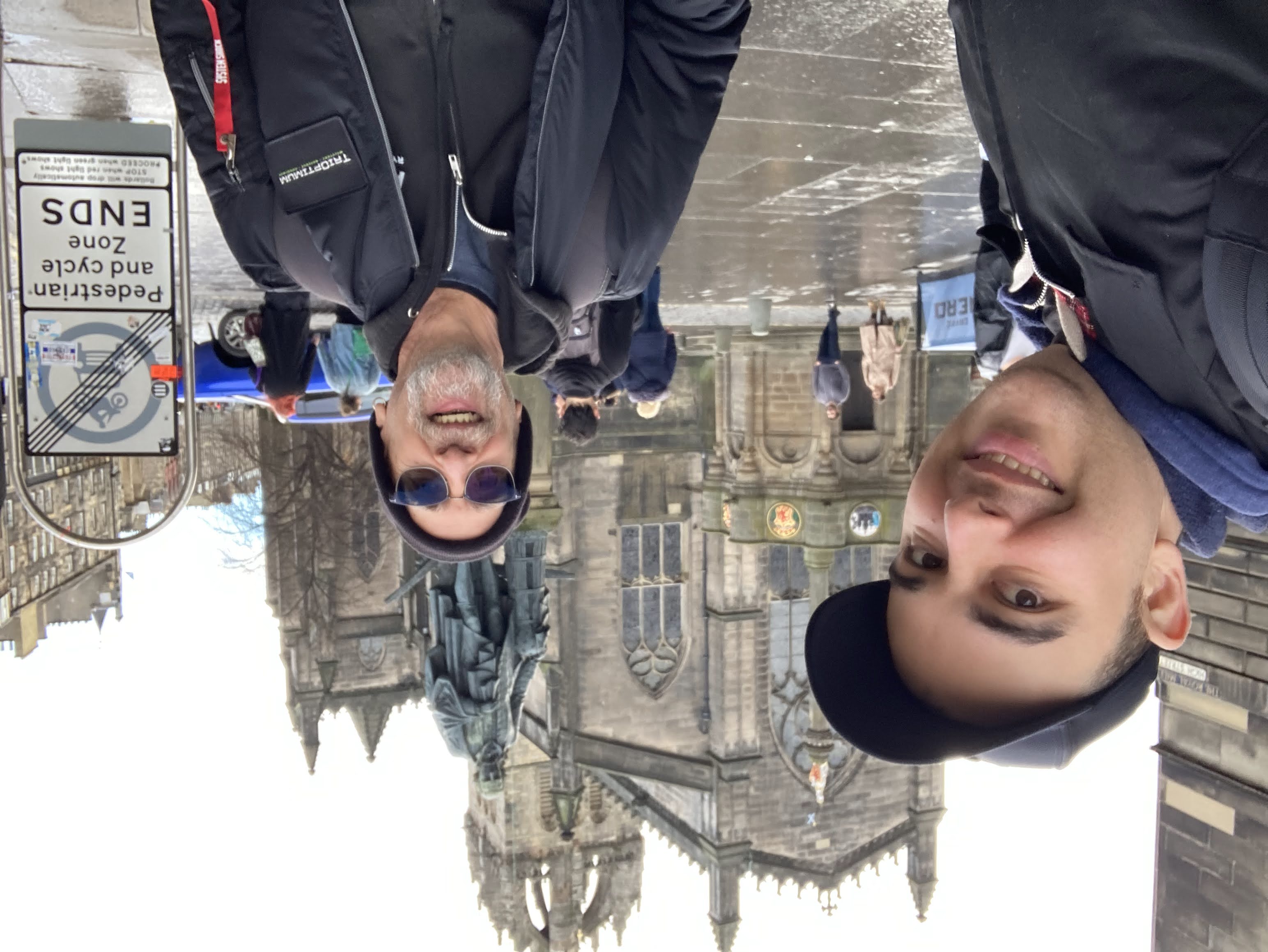 Me and My dad by Edinburgh Castle